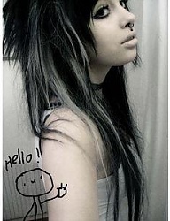 Fryzury Średnie Alternatywne EMO - 117615