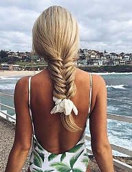 Fryzury Długie Na co dzień Proste Warkocze Blond - 3073408