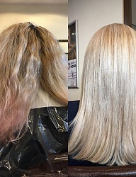 Fryzury Średnie Na co dzień Proste Rozpuszczone Blond - 3269031
