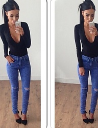 Moda Spodnie Jeansy - 2842623