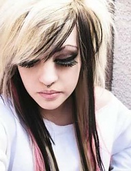 Fryzury Średnie Alternatywne EMO - 36116