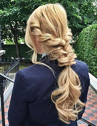 Fryzury Długie Na co dzień Kręcone Upięcie Blond - 3084393