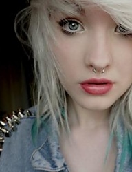 Fryzury Długie Alternatywne EMO Blond - 1366820