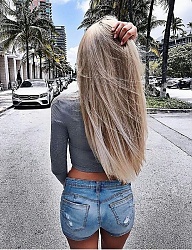 Fryzury Długie Na co dzień Proste Rozpuszczone Blond - 3233414