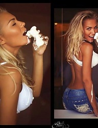 Fryzury Średnie Na co dzień Kręcone Rozpuszczone Blond - 2173850