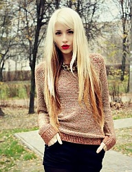 Fryzury Długie Na co dzień Proste Rozpuszczone Blond - 2036061