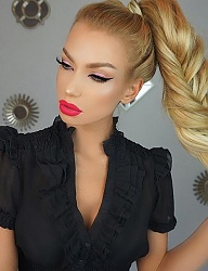 Fryzury Długie Na co dzień Proste Warkocze Blond - 3088821