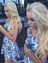 Fryzury Długie Na co dzień Kręcone Rozpuszczone Blond - 3167982