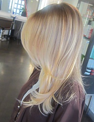 Fryzury Długie Na co dzień Proste Rozpuszczone Blond - 2153989