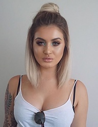 Fryzury Średnie Na co dzień Proste Upięcie Blond - 3154609