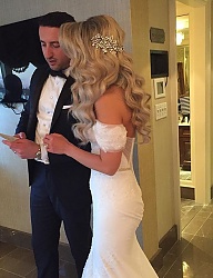 Fryzury Długie Ślubne Kręcone Rozpuszczone Blond - 3133115