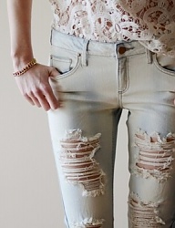 Moda Spodnie Jeansy - 1824911