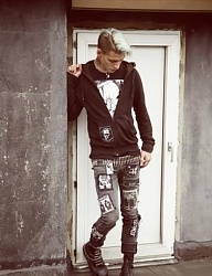 Fryzury Męskie Krótkie Alternatywne Punk Rock Blond - 1135649