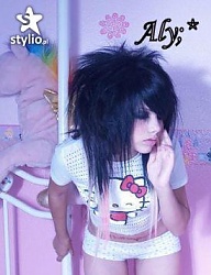 Fryzury Średnie Alternatywne EMO - 187633