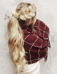 Fryzury Długie Na co dzień Kręcone Upięcie Blond - 3096740