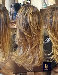 Fryzury Długie Na co dzień Proste z grzywką Rozpuszczone Blond - 3085274