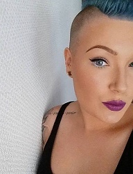 Fryzury Krótkie Na co dzień Proste Irokez damski Kolorowe - 3154797