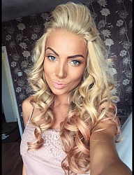 Fryzury Długie Na co dzień Kręcone Rozpuszczone Blond - 3126318