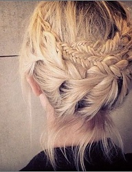 Fryzury Długie Na co dzień Proste Warkocze Blond - 3147440