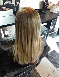 Fryzury Średnie Na co dzień Proste Rozpuszczone Blond - 3170221