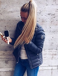 Fryzury Długie Na co dzień Proste Upięcie Blond - 3111459