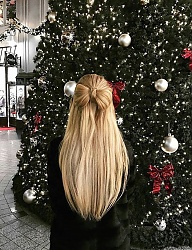 Fryzury Długie Na co dzień Proste Rozpuszczone Blond - 3215203