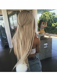 Fryzury Długie Na co dzień Proste Rozpuszczone Blond - 3158021