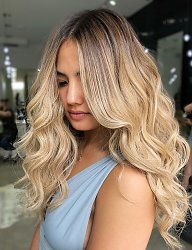 Fryzury Długie Na co dzień Kręcone Rozpuszczone Blond - 3273928