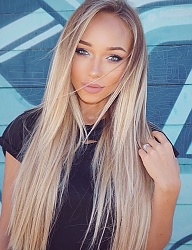 Fryzury Długie Na co dzień Proste Rozpuszczone Blond - 3082167
