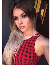 Fryzury Długie Na co dzień Proste Rozpuszczone Blond - 3048806
