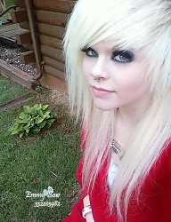 Fryzury Długie Alternatywne EMO Blond - 1306729