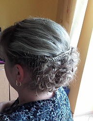 Fryzury Długie Wieczorowe Kręcone Upięcie Blond - 3146182