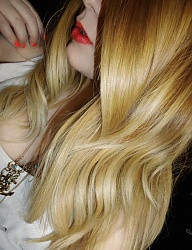 Fryzury Długie Na co dzień Proste Rozpuszczone Blond - 2029582