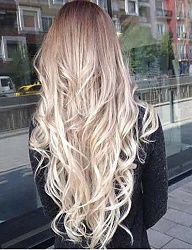 Fryzury Długie Na co dzień Kręcone Rozpuszczone Blond - 3209027