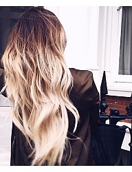 Fryzury Długie Na co dzień Proste Rozpuszczone Blond - 3101741