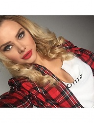 Fryzury Średnie Na co dzień Kręcone Rozpuszczone Blond - 3078656