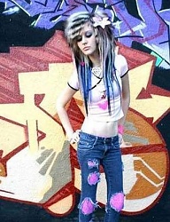 Fryzury Średnie Alternatywne EMO - 85312