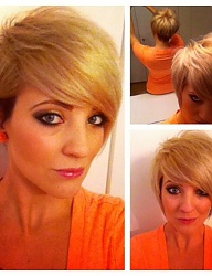 Fryzury Krótkie Na co dzień Proste z grzywką Rozpuszczone Blond - 2175789