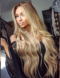 Fryzury Długie Na co dzień Proste Rozpuszczone Blond - 3036720