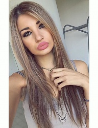 Fryzury Długie Na co dzień Proste Rozpuszczone Blond - 3138140