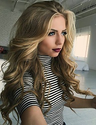 Fryzury Długie Na co dzień Kręcone Rozpuszczone Blond - 3235466