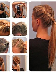 Fryzury Długie Na co dzień Proste Warkocze Blond - 2404769