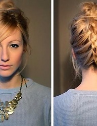 Fryzury Długie Na co dzień Proste Warkocze Blond - 2410614