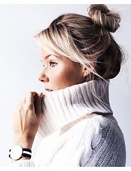Fryzury Długie Na co dzień Proste Upięcie Blond - 3073461