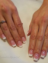 Paznokcie Żel French Kwadratowe - 2833400