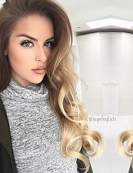 Fryzury Długie Na co dzień Kręcone Rozpuszczone Blond - 2985121