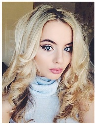 Fryzury Średnie Na co dzień Kręcone Rozpuszczone Blond - 3056844