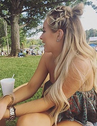 Fryzury Długie Na co dzień Proste Warkocze Blond - 3149536