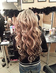 Fryzury Długie Na co dzień Kręcone Rozpuszczone Blond - 2165445