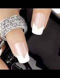Paznokcie Naturalne French Kwadratowe - 2481351